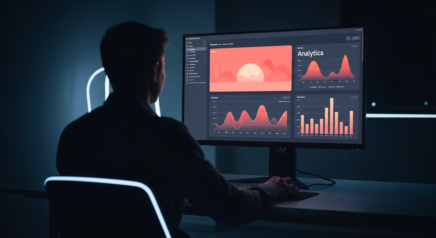 Business owner analyzing Instagram data